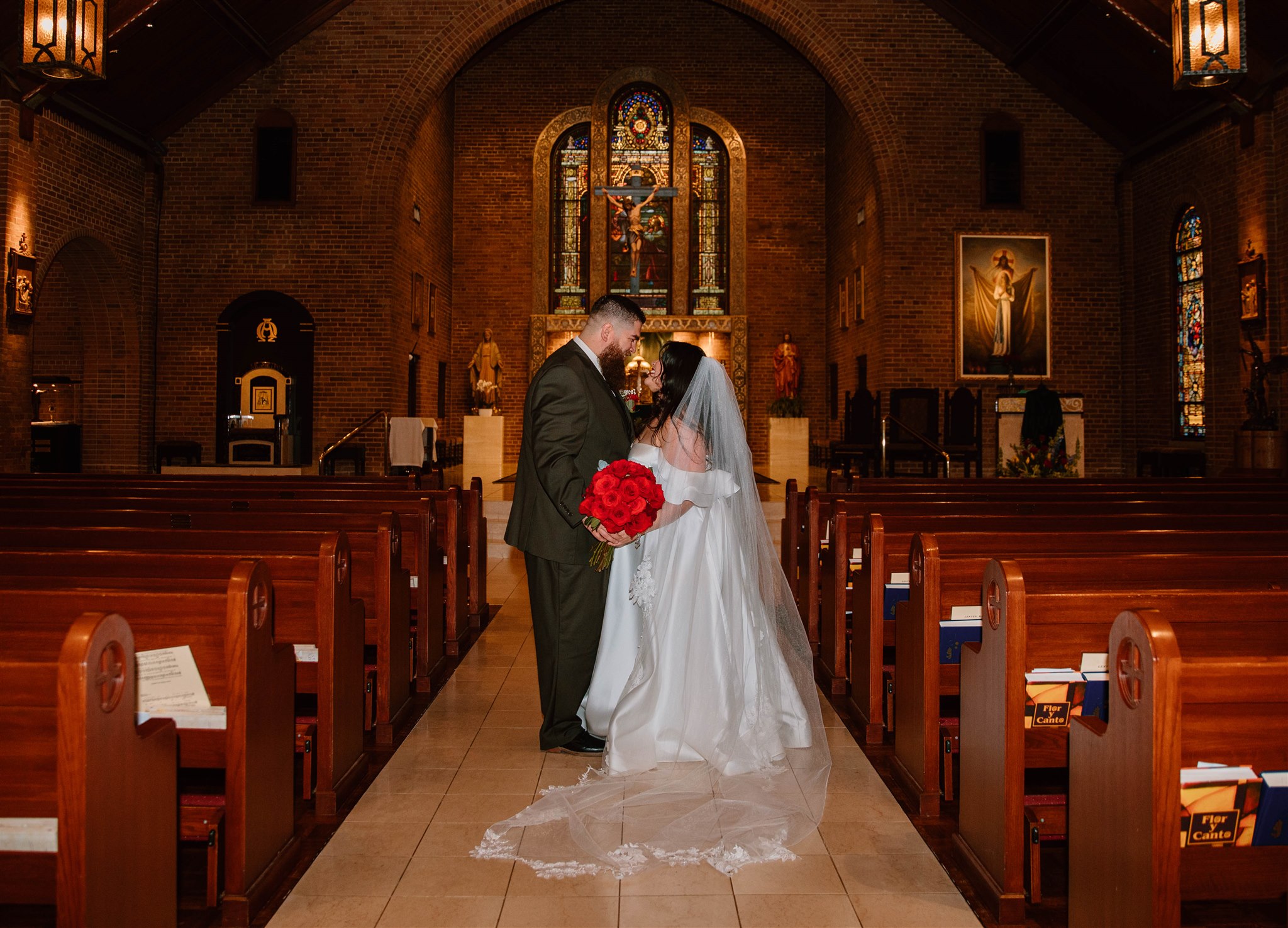 Maria + josh catholic wedding